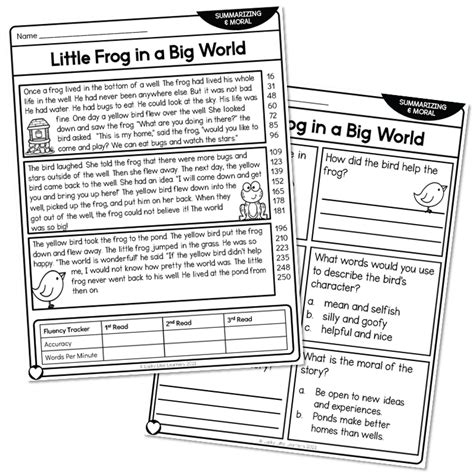 Teaching Summarizing With Fiction Lucky Little Learners