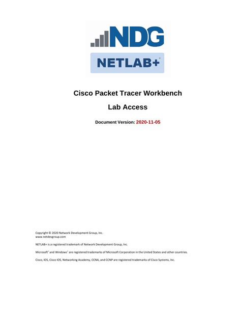 PDF Cisco Packet Tracer Workbench Netdevgroup 1 Use The