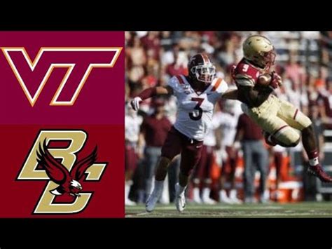 Virginia Tech Vs Boston College Highlights NCAAF Week 1 College