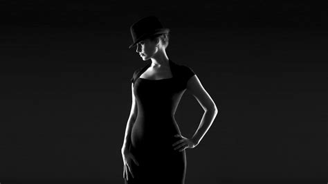 monochrome, Women, Black Dress, Tight Clothing Wallpapers HD / Desktop ...