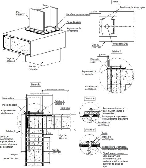 Detalhes construtivos CYPE EAM021 Ligação no extremo do vão de uma