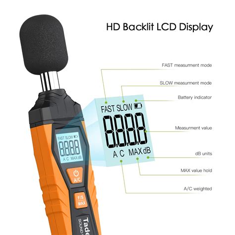 Snapklik Decibel Meter Tadeto Digital Sound Level Meter Portable