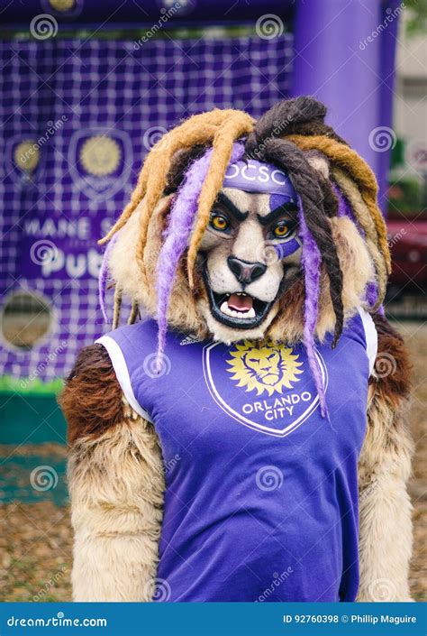 Mascot for Orlando City Soccer Club Editorial Stock Photo - Image of ...