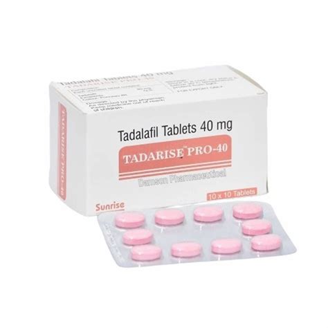 Tadarise Pro 40mg Tablets At 60 Box Surat ID 2854198954130