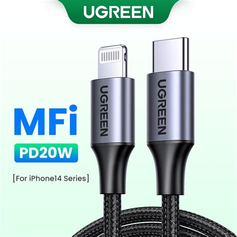 UGREEN MFi 20W PD USB C To Lightning Cable For IPhone 14 13 12 11 Pro