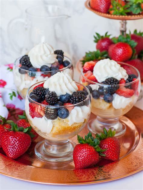 Berries And Cream Tres Leches Cake Parfait Cups Video Tatyanas