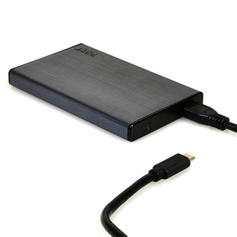 Port Connect 2.5" USB-C External HDD Enclosure Black - Syntech