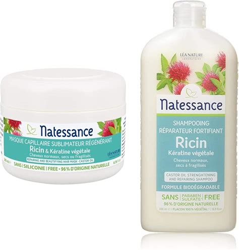 Natessance Capillaire Masque L Huile De Ricin Et K Ratine V G Tale