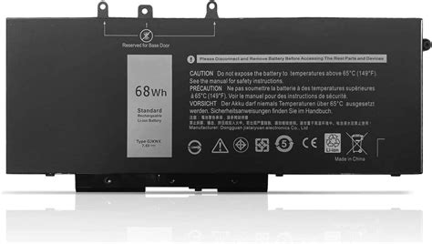 K Kyuer Wh Gjknx Ftf Laptop Batterie Pour Dell Latitude