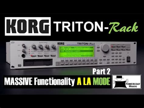 Korg Triton Rack Expandable Hi Module Sampler Overview Of The Modes