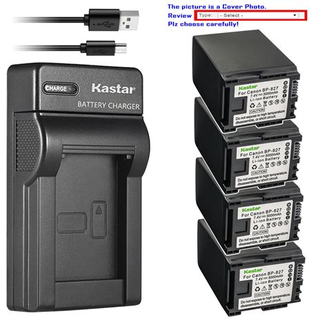 Kastar Battery Slim Charger For Canon Bp Cg Canon Vixia Hf