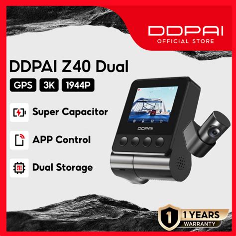 DDPAI Z40 Dash Cam 3K Dual Camera 1944p HD GPS Car Dashcam 140 24