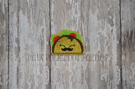 Taco With Mustache Pinkpolkadotfelties