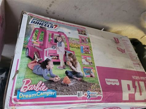 Power Wheels Barbie Dream Camper Battery Powered Ride On Vehicle For