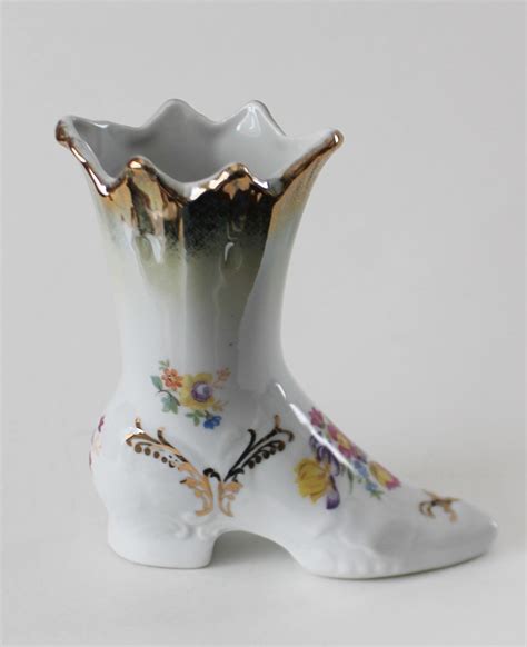 Porcelain Boot Friedrich Eger Martinroda P And M Vintage 1960s Etsy