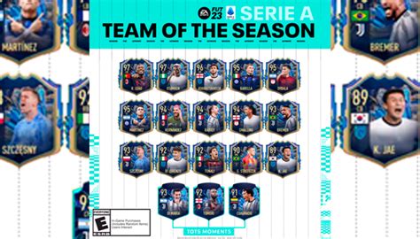 El Equipo de la Temporada de la Serie A ya está disponible en FIFA 23