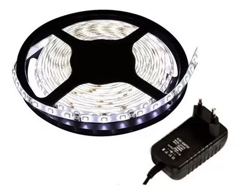 Fita Super Led 3528 300 Leds 5m Branco Frio Fonte Cor Da Luz Branco