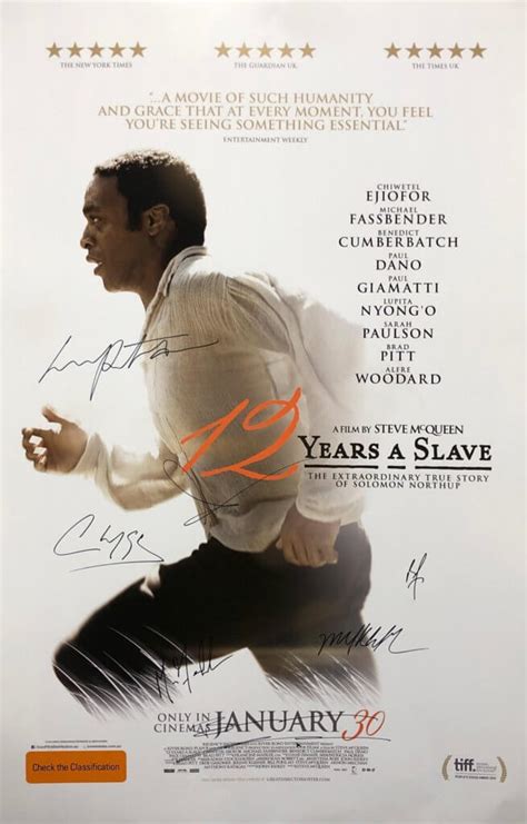 12 Years A Slave Cast Signed Poster Presley Collectibles