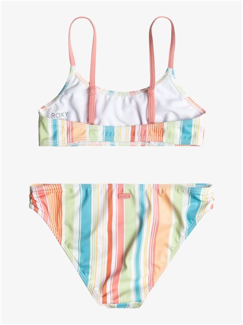 Siesta Stripe Ensemble De Bikini Bralette Pour Filles Ans Roxy