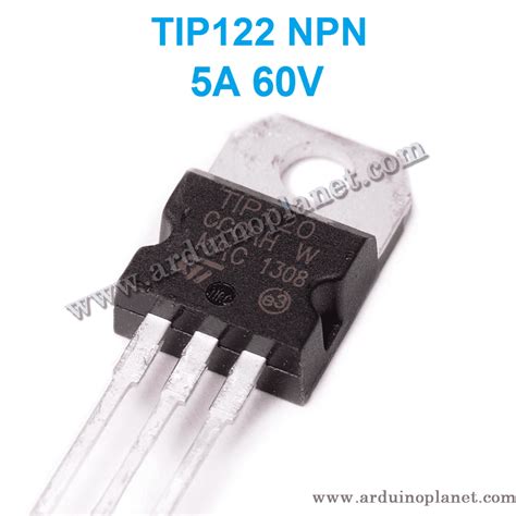 TIP122 Transistor Darlington NPN To 220 5A 100V MicroPlanet Maroc