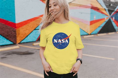 Nasa T Shirt Space Shirt Universe Shirt Yellow Nasa Shirt Etsy