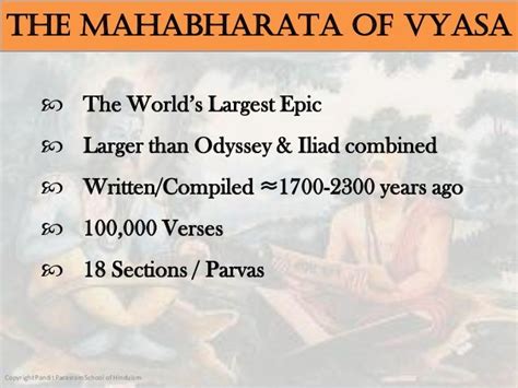 Summary Of The Mahabharata Of Vyasa