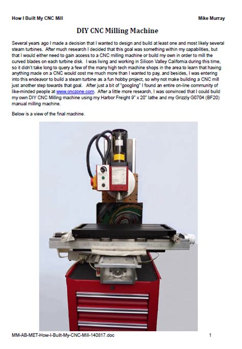 How I Built My CNC Mill – Free Plans | ModelEngineeringInThailand.com