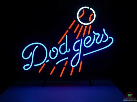 Custom Los Angeles Dodgers Neon Sign Mlb Teams Neon Light Custom Neon Signs