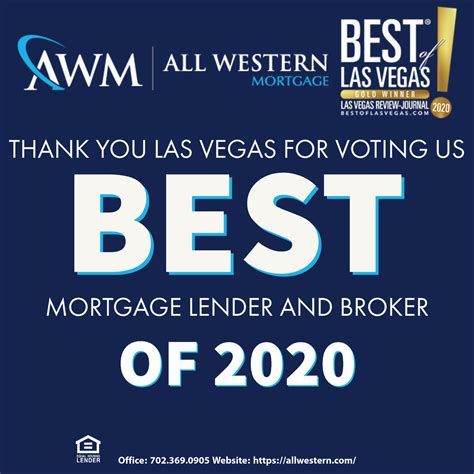 Best of Las Vegas Gold Winner 2020 - All Western Mortgage