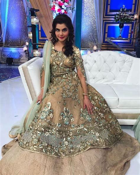 Nida Yasir Looking So Ravishing In A Majestic Bridal Attire By Erum