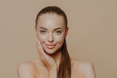 Photo Of Lovely Young Woman Has Smooth Healthy Skin After Beauty