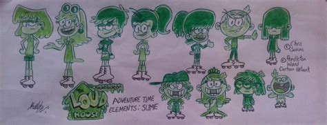 The Loud House Hora De Aventura Elementos Slime By Kyloroud95 On