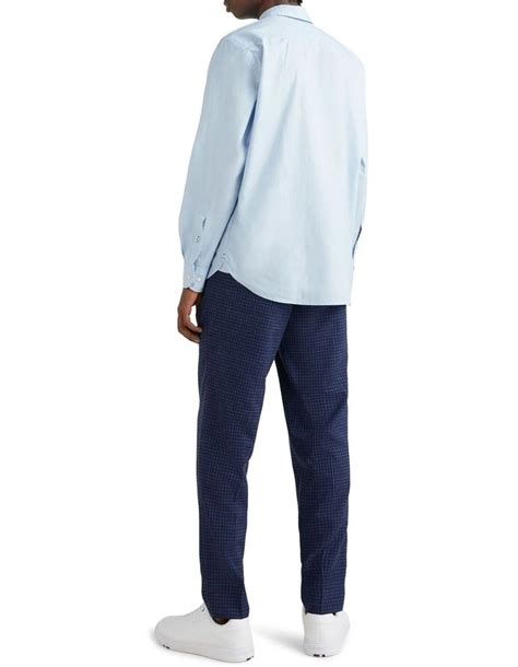 Tommy Hilfiger Core Flex Poplin Shirt In Blue Myer