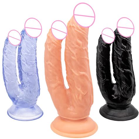 Dildo De Duas Cabe As Para L Sbicas Masturba O Feminina Estimular O