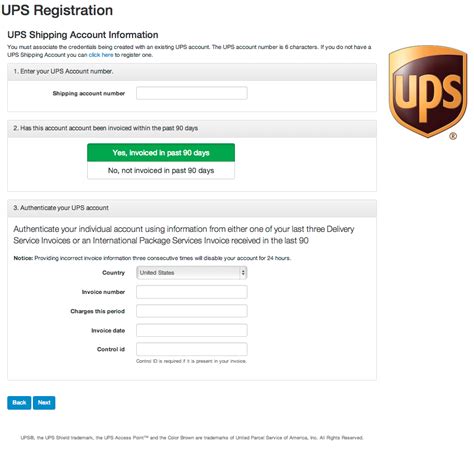 Ups Account Registration Delivery Options For Ups Knowledge Base