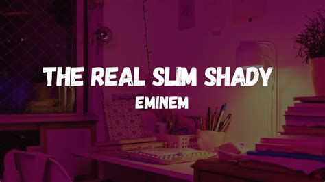 Eminem The Real Slim Shady Lyrics Youtube