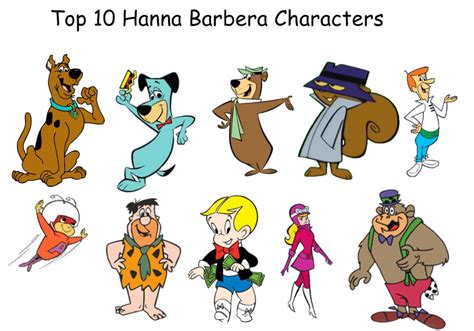 Top 10 Hanna Barbera Characters By Briancabillan On Deviantart