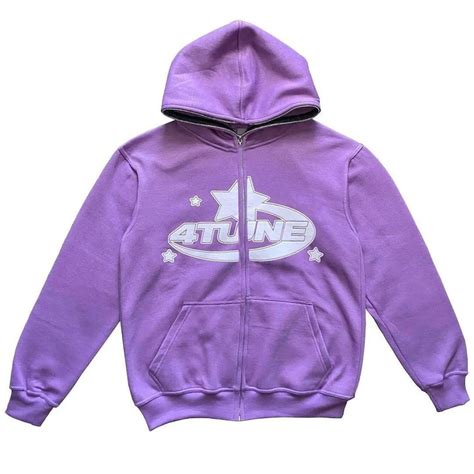 Y2k Retro Streetwear Star Zip Up Hoodie Etsy Uk