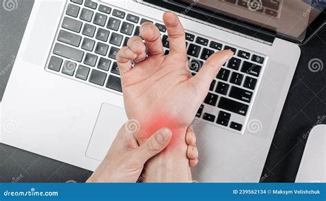 Carpal Tunnel Syndrome Hand Pain In Man Injury Wrist Arthritis Office