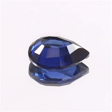 Aaa Natural Flawless Ceylon Royal Blue Sapphire Loose Pear Gemstone Cut