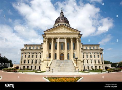 Kansas State Capitol building located in Topeka, Kansas, USA Stock ...