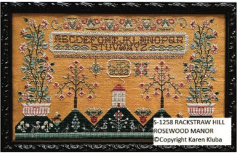 Rackstraw Hill Rosewood Manor Cross Stitch Pattern Etsy