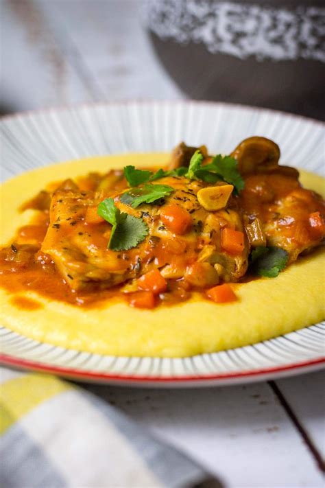 Chicken Cacciatore With Polenta Somebody Feed Seb