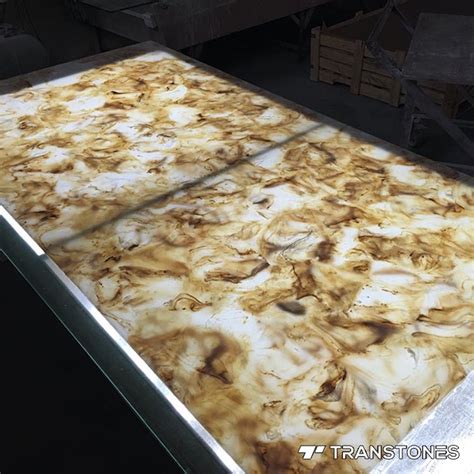 Translucent Backlit Artificial Onyx Engineered Stone Alabaster Tiles