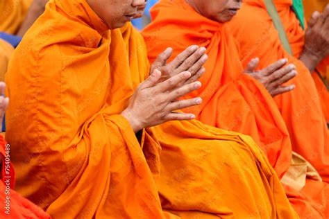 Chanting monks Stock Photo | Adobe Stock