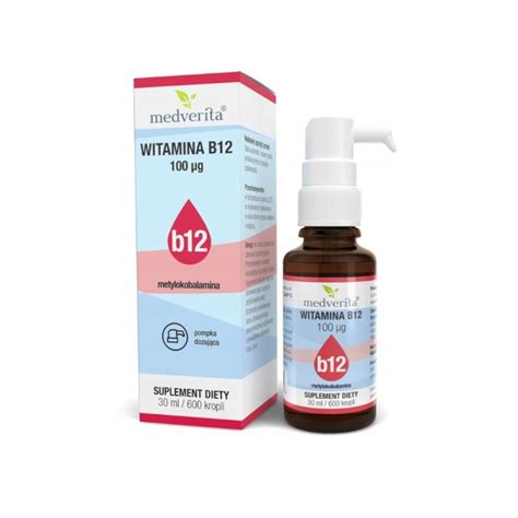 Medverita Witamina B12 Metylokobalamina 30ml Opinie Cena Mybionic Pl