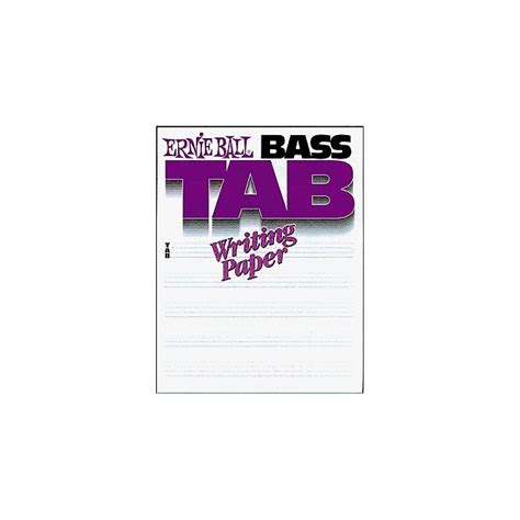 Ernie Ball P07022 Bass Tab Writing Paper Book Reverb