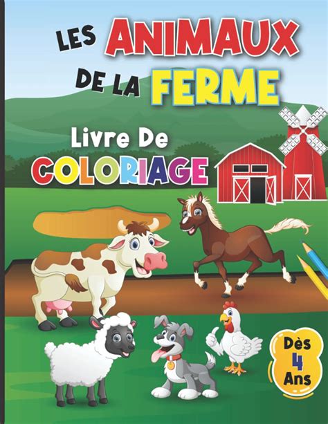 Buy Les Animaux De La Ferme Livre De Coloriage Pages Sur Les