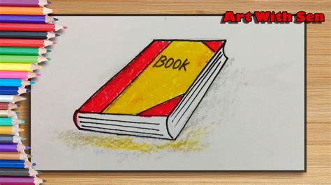 How To Draw A Book Very Easy Comment Dessiner Un Livre كيفية رسم