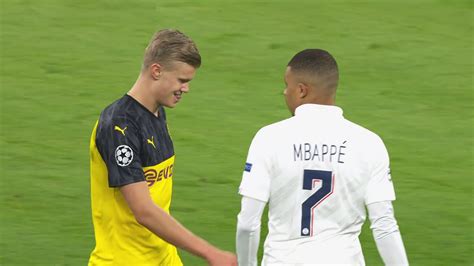 When Mbappe Haaland Met For The First Time YouTube